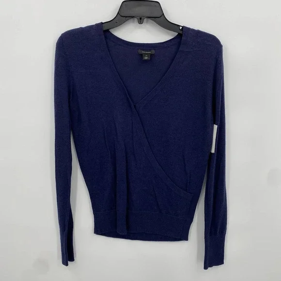 Halogen Women's Faux Wrap Surplice Sweater Size XS - Picture 4 of 7